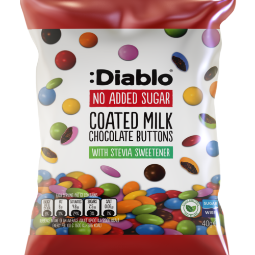 Kolorowe drażetki w mlecznej czekoladzie 40g - Diablo Sugar Free